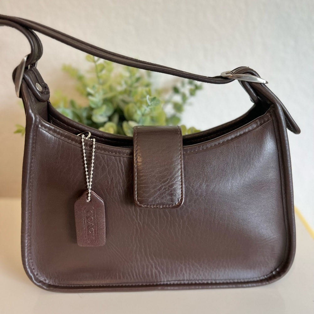 Like New Vintage COACH P7В-4907 Chocolate Brown Leather